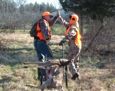 Mike and Dottie after a successful hunt